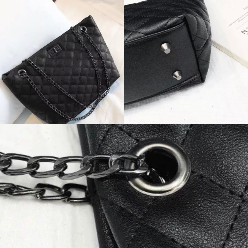 Quilted Detail Chain Bag